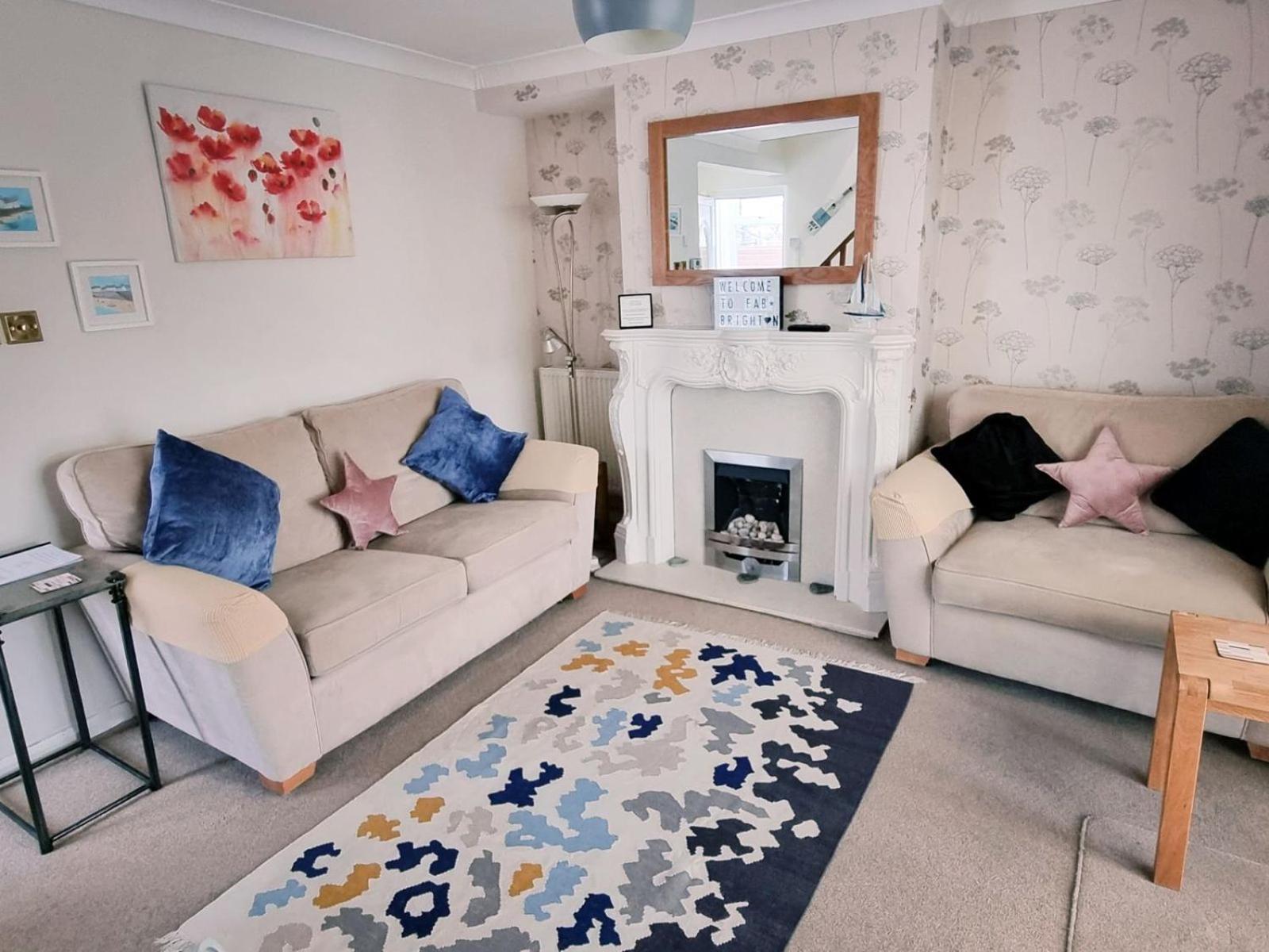 Sunny Queens Park Home - Garden & Private Parking Brighton Екстер'єр фото